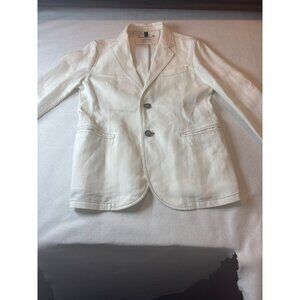 Armani Collezioni Mens White Two-Button Blazer Jacket pit to pit 40